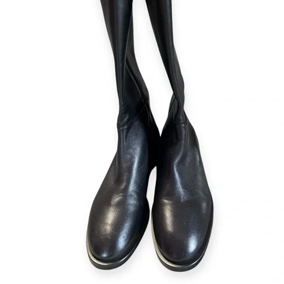 Stuart Weitzman Black Leather Mid-Calf Boots | NWOT - Picture 5 of 7